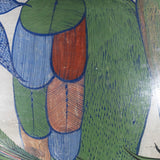 c.1940 Large Tonala Birds of Paradise and Floral Pottery Vase