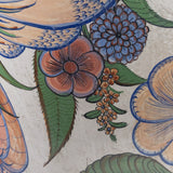 c.1940 Large Tonala Birds of Paradise and Floral Pottery Vase