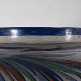 c.1940 Large Tonala Birds of Paradise and Floral Pottery Vase