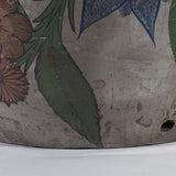 c.1940 Large Tonala Birds of Paradise and Floral Pottery Vase