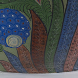 c.1940 Large Tonala Floral Pottery Floor Vase