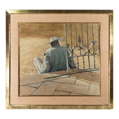 Harry McCormick (1942-2023) - "Seated Man" Oil Painting