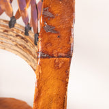 Mexican Equipale Barrel Wood and Leather Armchair