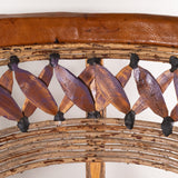 Mexican Equipale Barrel Wood and Leather Armchair