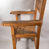 Mexican Spanish Colonial Sabino Wood Armchair, 18th Century