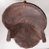Mexican Equipale Barrel Wood and Leather Armchair