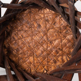 Mexican Equipale Barrel Wood and Leather Armchair