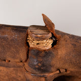 Mexican Equipale Barrel Wood and Leather Armchair