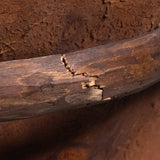 Mexican Equipale Barrel Wood and Leather Armchair