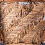 c.1940s Guadalajara Chair with Rush Seat and Back Floral Design
