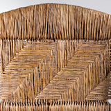 c.1940s Guadalajara Chair with Rush Seat and Back Floral Design
