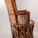 Mexican Old Chihuahua Chair with original Miguel Covarrubias Artwork, 9.75"H x 7"W