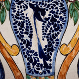 Casa Guevara - C.1930s Mexican Talavera Plate with Pair of Resplendent Quetzal Birds