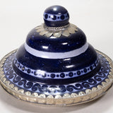 Jesús Guerrero Santos - "Los Hacendados" Tonala, Jalisco Mexican Ceramic Urn with Lid, Dated 1995