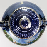 Jesús Guerrero Santos - "Los Hacendados" Tonala, Jalisco Mexican Ceramic Urn with Lid, Dated 1995