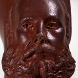 Rare 19th Century Antique Cuernavaca Mexican Emperor Maximilian Pottery Bust Pitcher