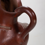 Rare 19th Century Antique Cuernavaca Mexican Emperor Maximilian Pottery Bust Pitcher