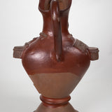 Rare 19th Century Antique Cuernavaca Mexican Emperor Maximilian Pottery Bust Pitcher