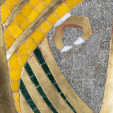 Salvador Teran - Mid 20th C. Mexican Brass and Glass Mosaic Parrot Tray