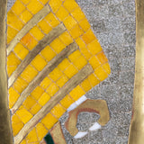 Salvador Teran - Mid 20th C. Mexican Brass and Glass Mosaic Parrot Tray