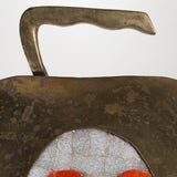 Salvador Teran - Mid 20th C. Mexican Brass and Glass Mosaic Mayan Portrait Tray