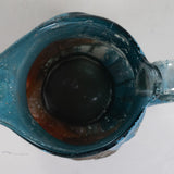 Hand Blown Mexican Pulque Figural Painted Pitcher, C.1930s
