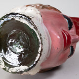Hand Blown Mexican Pulque Figural Painted Mae West Pitcher, C.1930s