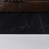 Francisco Arturo Marin (1907-1979) - Seated Woman on Equipale Chair Bronze Statue on Marble Base, C.1960