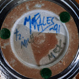 Luis Manuel Morales (b.1962) - Signed Vintage Michoacan Mexico Geometric Pottery Vase, Dated 1991