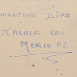 Juventino Diaz Celis - Guerrero Mexican Hand Painted Jewelry Box, Dated 2008
