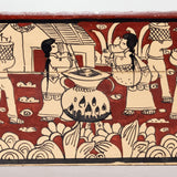 Juventino Diaz Celis - Guerrero Mexican Hand Painted Jewelry Box, Dated 2008