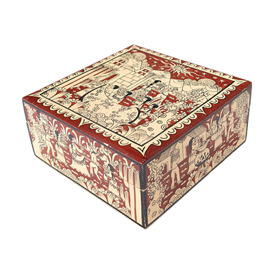 Juventino Diaz Celis - Guerrero Mexican Hand Painted Jewelry Box, Dated 2008