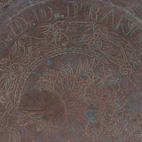 Antique Copper Bowl, Dated 1878