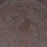 Antique Copper Bowl, Dated 1878