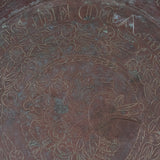 Antique Copper Bowl, Dated 1878