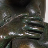 Francisco Arturo Marin (1907-1979) - Mother and Child Bronze Statue on Marble Base