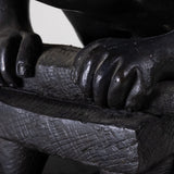 Francisco Arturo Marin (1907-1979) - "The Meal Grinder" Bronze Statue on Marble Base