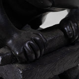Francisco Arturo Marin (1907-1979) - "The Meal Grinder" Bronze Statue on Marble Base
