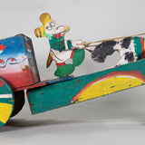 Exceptional Irapuato Guanajuato Mexican Mickey Mouse Cart, C.1940-50's