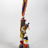 Luis Hidalgo (1901-1986) - "Danzas de Etla" Mexican Wax Figure with Glass Dome, Dated 1932
