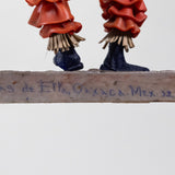 Luis Hidalgo (1901-1986) - "Danzas de Etla" Mexican Wax Figure with Glass Dome, Dated 1932
