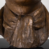 Ignacio Asúnsolo (1890-1965) - Emiliano Zapata Brass Bust on Marble Base, C.1930