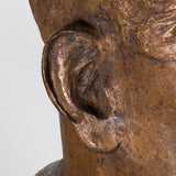 Ignacio Asúnsolo (1890-1965) - Emiliano Zapata Brass Bust on Marble Base, C.1930