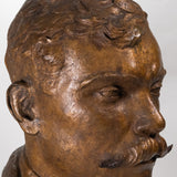 Ignacio Asúnsolo (1890-1965) - Emiliano Zapata Brass Bust on Marble Base, C.1930