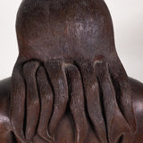 Francisco Arturo Marin (1907-1979) - Sitting Woman Bronze Statue on Marble Base