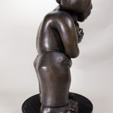 Francisco Arturo Marin (1907-1979) - Mother and Child Bronze Statue on Marble Base