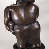 Francisco Arturo Marin (1907-1979) - Mother and Child Bronze Statue on Marble Base