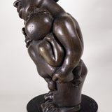 Francisco Arturo Marin (1907-1979) - Mother and Child Bronze Statue on Marble Base