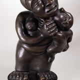 Francisco Arturo Marin (1907-1979) - Mother and Child Bronze Statue on Marble Base