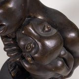 Francisco Arturo Marin (1907-1979) - Mother and Child Bronze Statue on Marble Base
